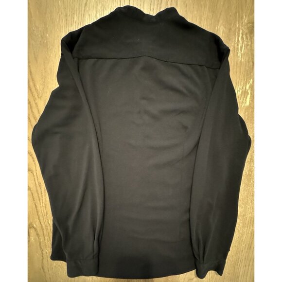 Zara Men Slim Fit XL Band Collar Long sleeve button Black Shirt Cotton Textured - Picture 3 of 9